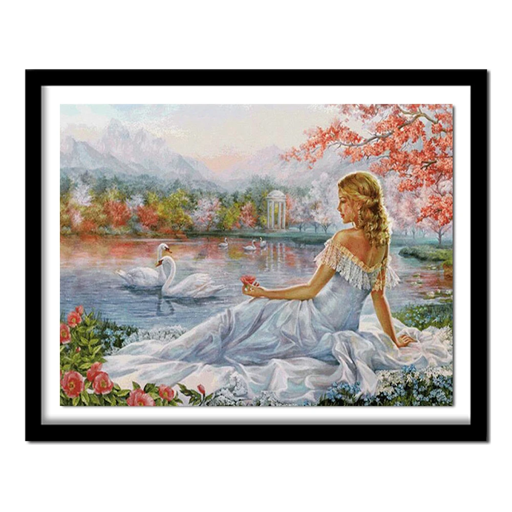 Алмазная вышивка распродажа осенний пейзаж картина выложенная алмазами