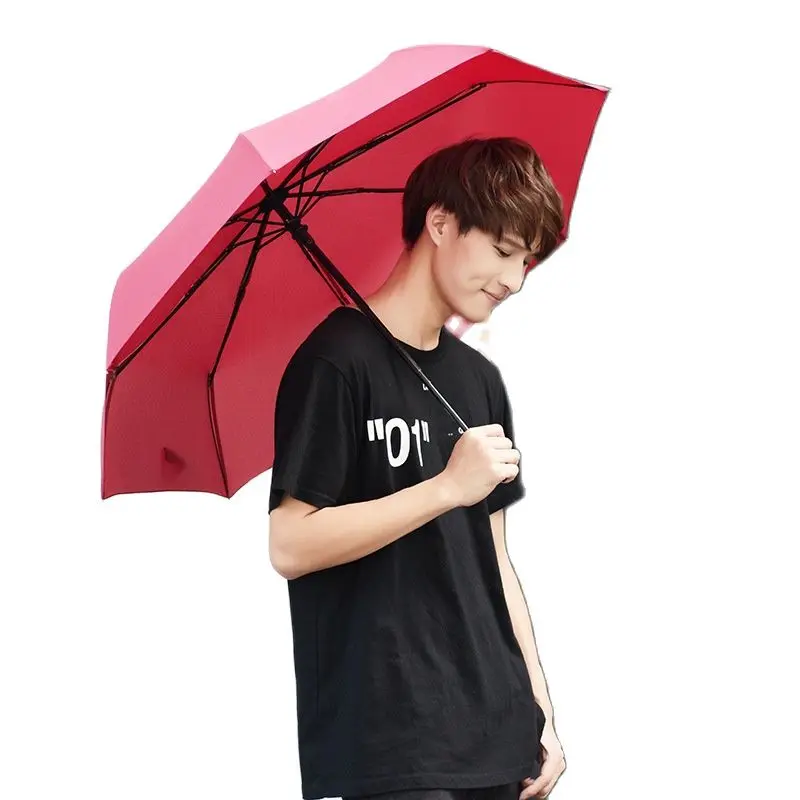 

Automatic compact travel windproof paraguas 3 folding parapluie business umbrella for man and women