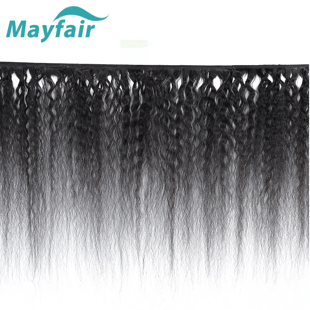 Малазийские яки прямые человеческие волосы пучки с закрытием не Реми плетение 3