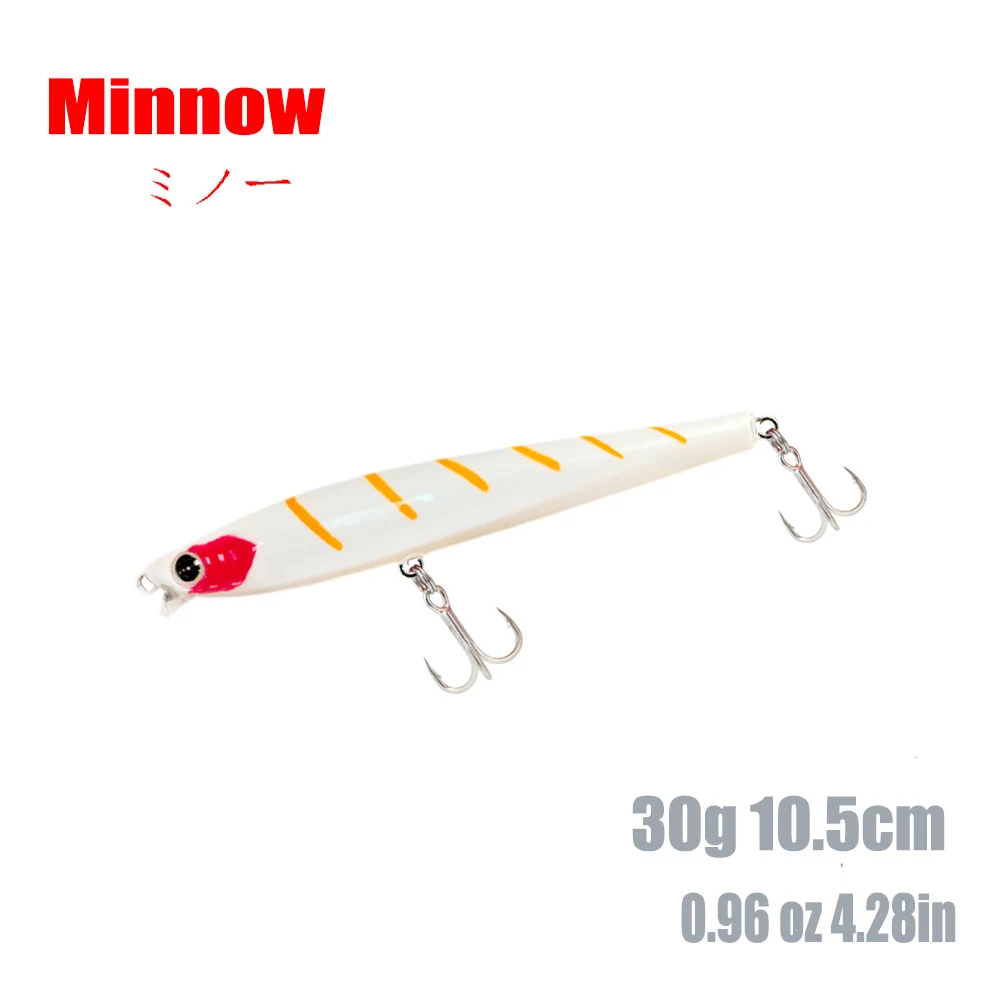 

Minnow Fishing Lure 10.5Cm 30G Pike Wobblers Sinking Artificial Hard Bait Multicolor Trout Trolling Carp Fishing Tackle Pesca