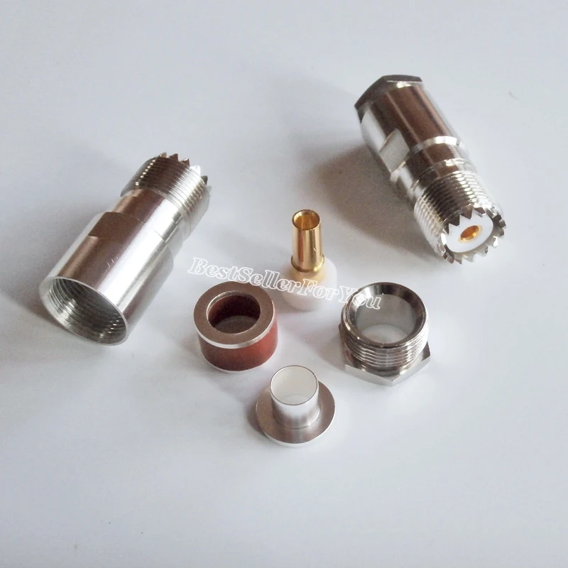 1 шт. UHF SO 239 Женский SO239 зажим для RG8 RG213 RG165 LMR400 кабель RF разъем|Соединители| |
