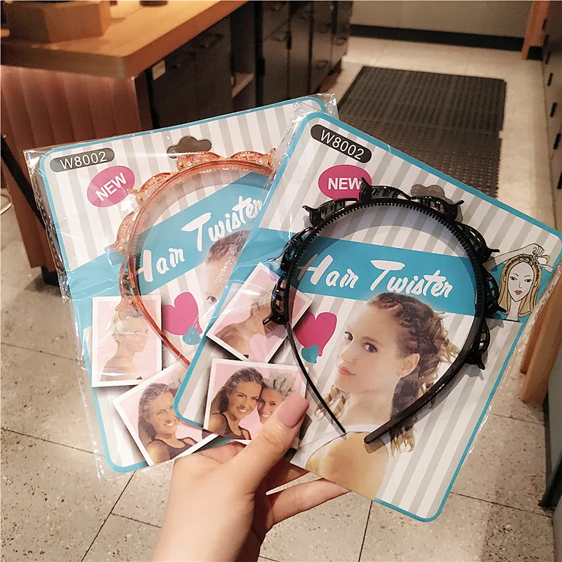 

Black Braider Hair Clip Burst Pin Hair Hoop Head Hoop Unisex Alice Hairband Headband Men Women Sports Hair Accessories