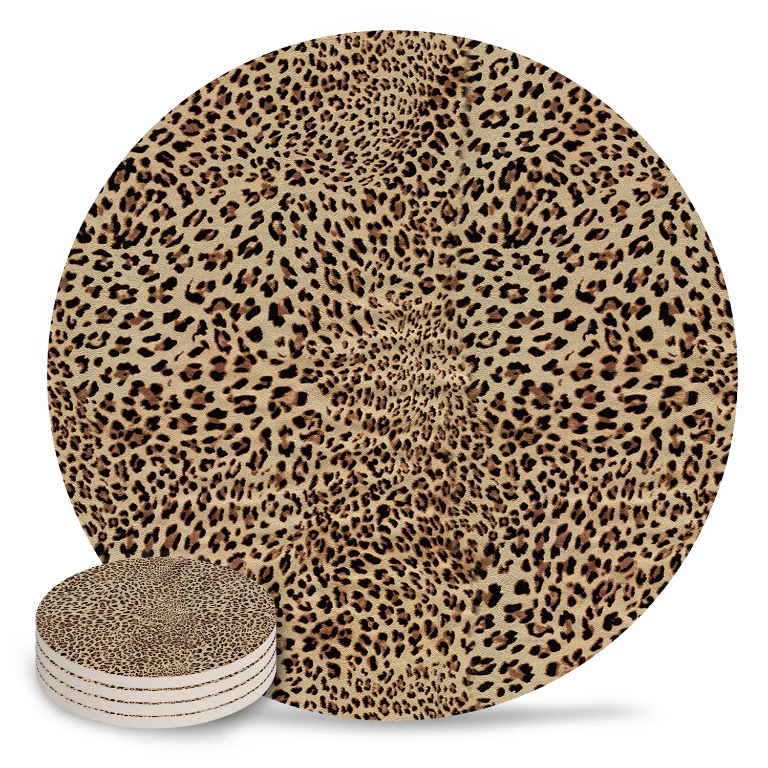 Пикантная подставка с леопардовым принтом термостойкая чашка кружка коврик для