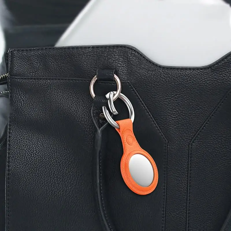 2021 tpu protection case for apple airtags locator leather protective sleeve tracker anti lost device keychain protective cover free global shipping