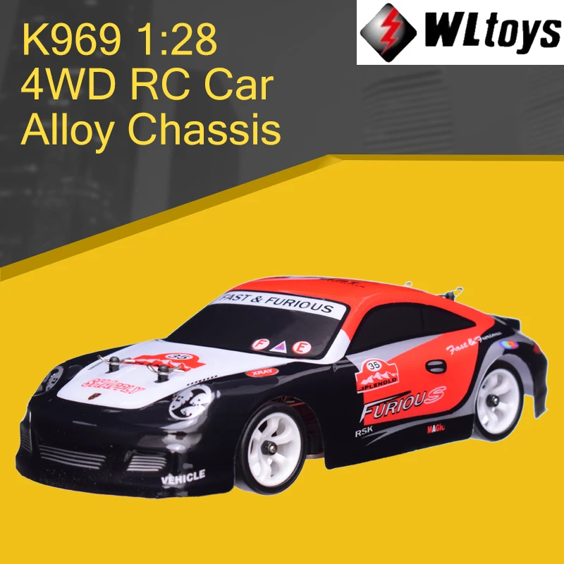Wltoys 4WD K969 Радиоуправляемая машина 1:28 четырехколесный привод внедорожник 2 4G