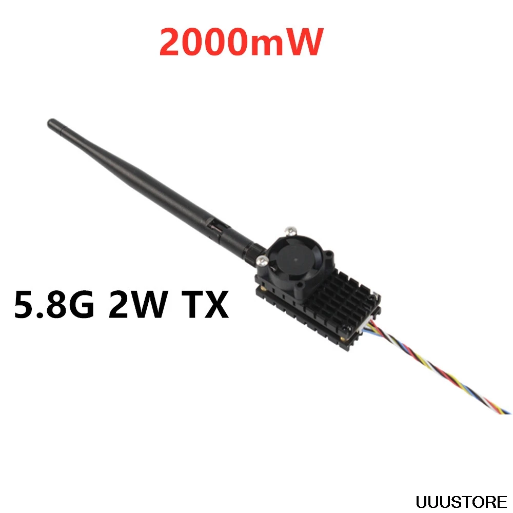 

Boscam 5.8GHz 2000mw 5.8G 2W 24 Channels Wireless Audio Video Transmitter Sender FPV DJI phantom Gopro hero4 SJ4000