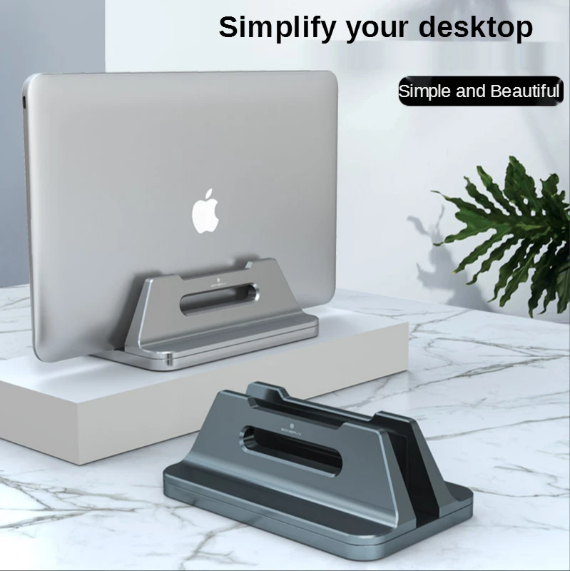 

Desktop Vertical Laptop Stand Adjustable Aluminum Alloy Laptop Holder Notebook Base For MacBook iPad Laptop Lenovo ThinkPad