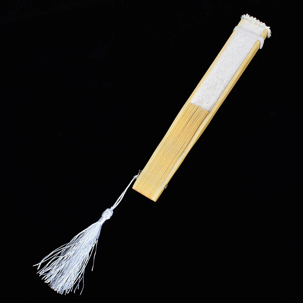 Китайский Стиль Для женщин складной веер бамбука дизайн кружева для Свадебная