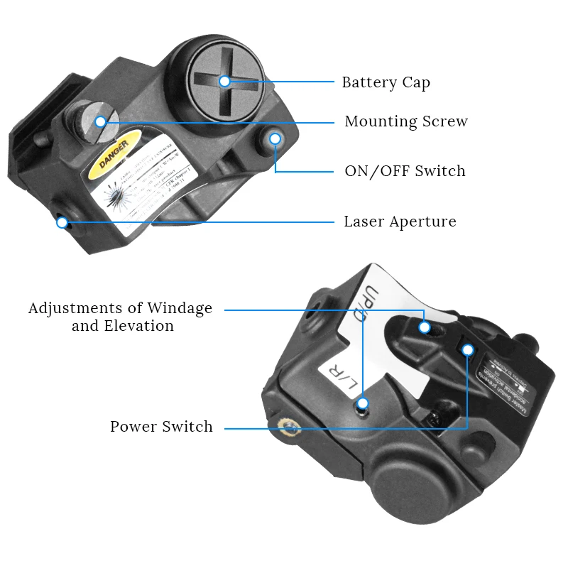Laserspeed тактический пистолет одиночный зеленый/красный/инфракрасный лазерный