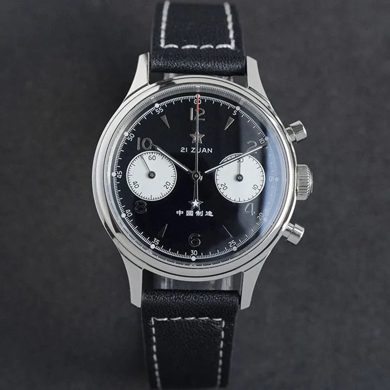 Механические часы для мужчин роскошный Повседневный хронограф Пилот Чайка 1963