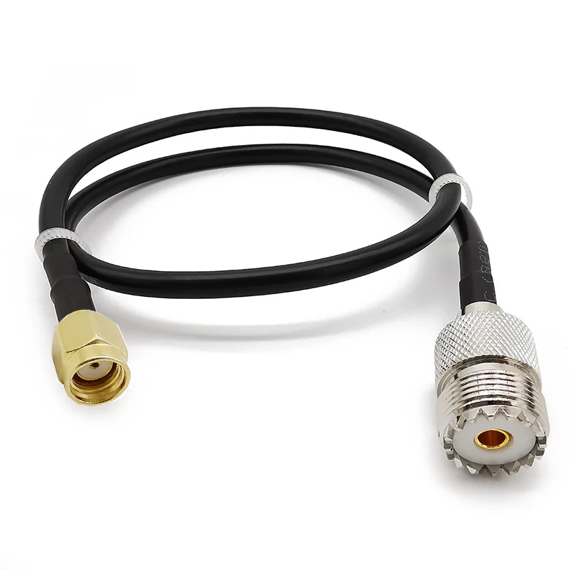 RP SMA Штекерный UHF PL 259 женский RG58 антенный кабель SO 239 to разъем для hamdhened Ham Радио fm