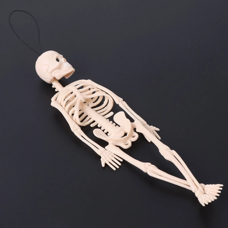 Skeleton Human Model Skull Full Body Mini Figure Toy Phone Hanger Halloween | Игрушки и хобби