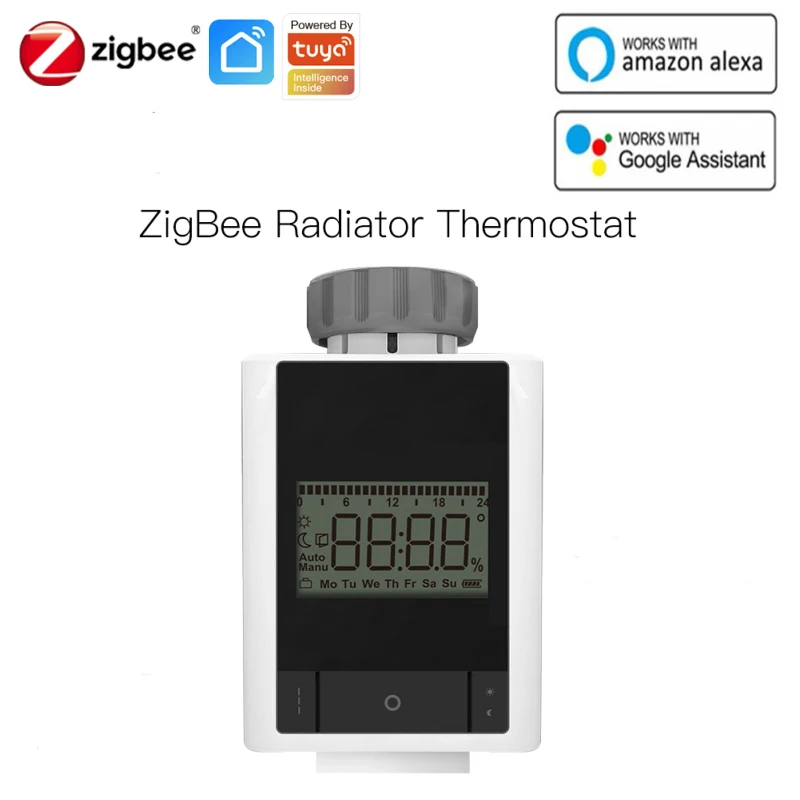

Tuya ZigBee 3.0 Smart Thermostatic Radiator Valve Home Thermostat Heater TRV Voice Control With Alexa Google Home Smart Life