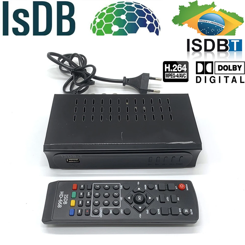 

ISDB-T signal Satellite TV Receiver box For Chile Brazil Peru South America H.264 MPEG-4 Set Top Box Satellite dish