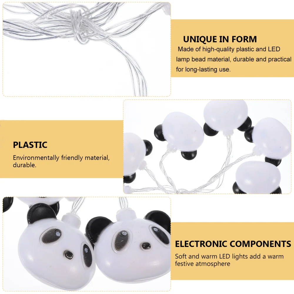 

1 Set Home Decoration Panda Shape String Lights Decorative Animal LED Lights