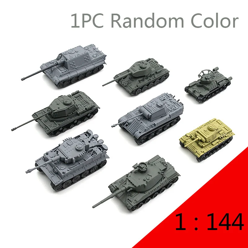 1pc tank random 28 типов 1/72 масштаб 4D сборный грузовик бронированный автомобиль panzer Тигр I пантера Танк самолет линкор носитель войны-II модель игрушки - Цвет: 1pc tank random