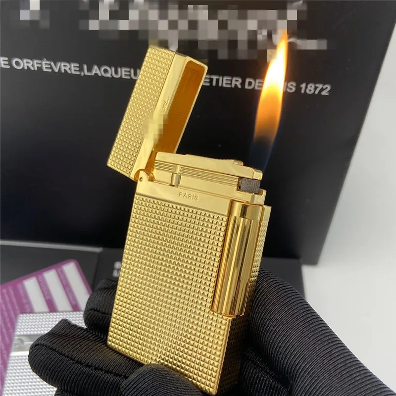 Газовая ветрозащитная Зажигалка S.T для прикуривателя Dupont с ярким звуком! Новый