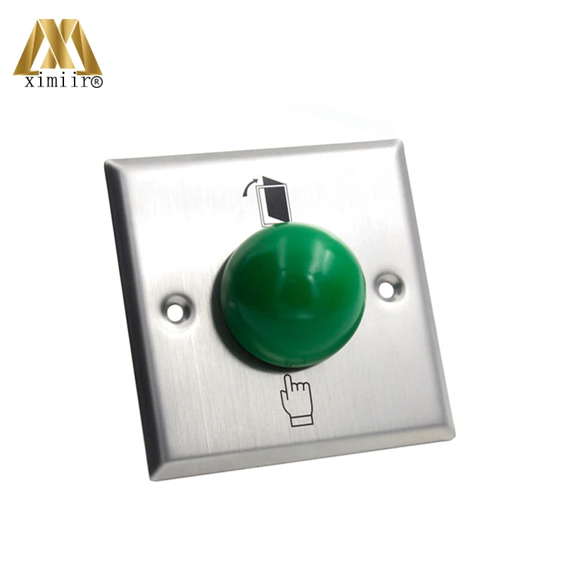 

E04M 10pcs stainless steel button with finger push button for access control system switch door release button