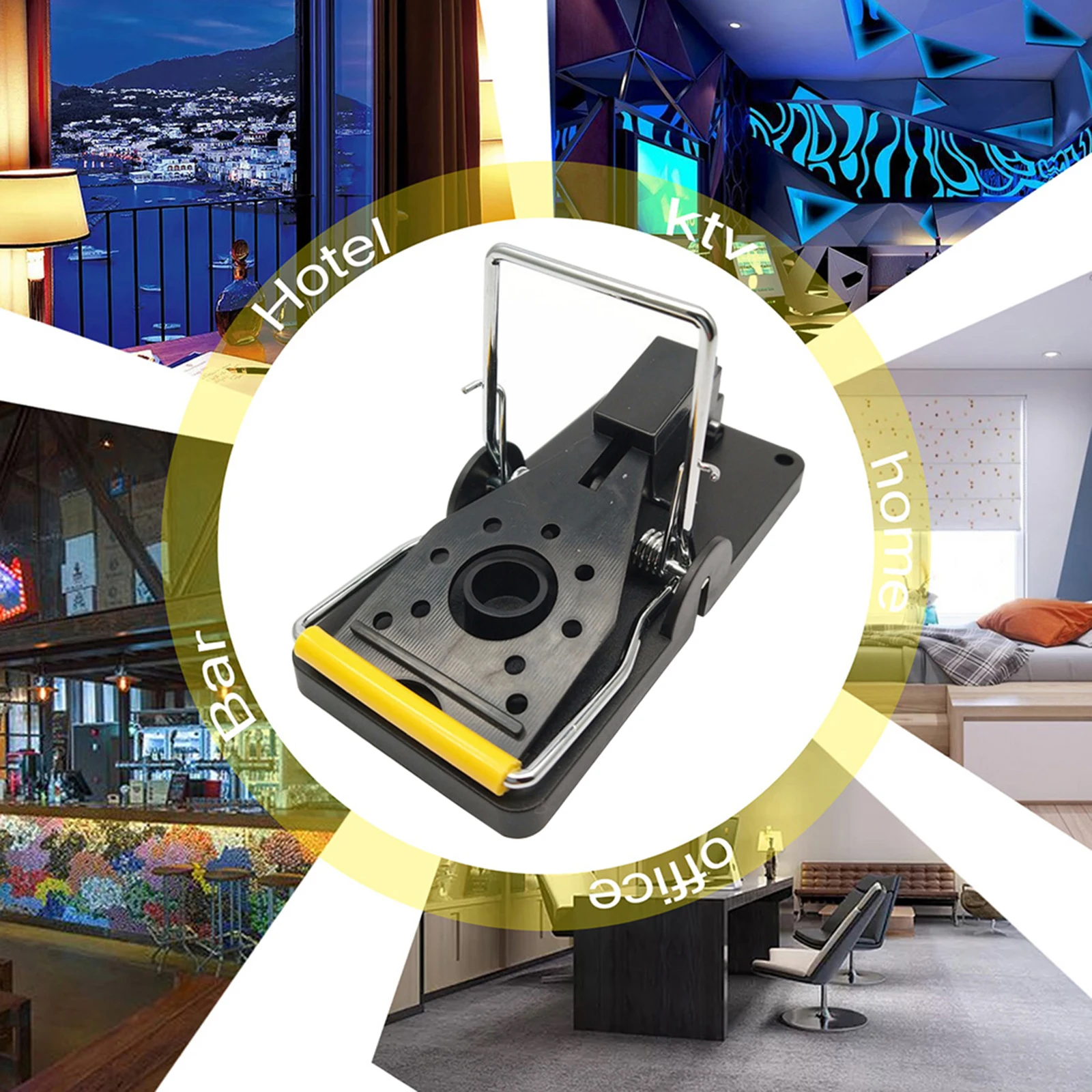 

Behogar Reusable Humane Mouse Trap Snap Traps High Sensitive Mouse Catcher Mice Rat Traps for House Kitchen Restaurant