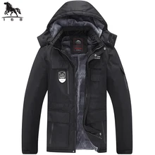 Winter Jacket men parka 7XL 8XL New jacket Mens Plus velvet thickening Hooded Windbreaker coats men'