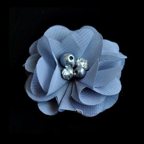 10 шт./лот 2 дюйма шифоновая искусственная мини ткань сделай сам с цветами и