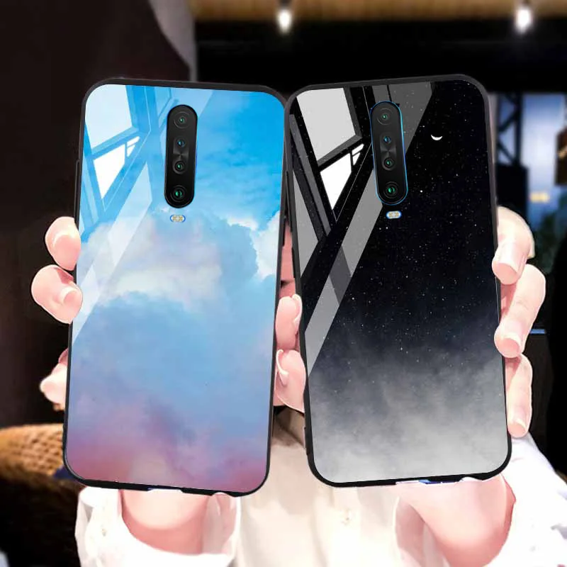 Закаленное стекло Корпус для Xiaomi редми K30 Случаи Примечание 8 Pro 7 8Т 8А 7А Ми 9Т A3 9 SE