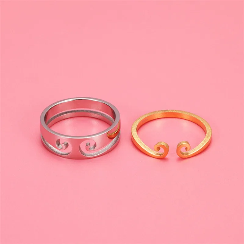 Женское двойное кольцо Обезьяна Король из нержавеющей стали|Кольца| |