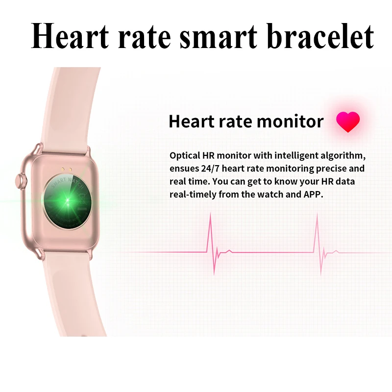 Смарт часы с пульсометром лучший подарок для друзей IP68 Водонепроницаемый умный