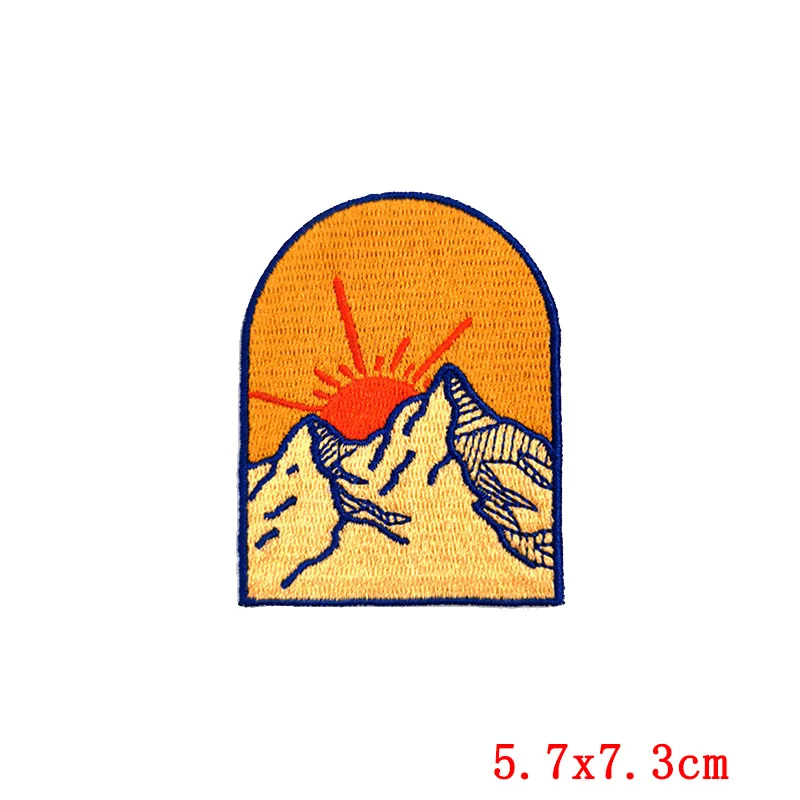 Нашивки на одежду с вышивкой открытом воздухе наклейки для поездок в дикой