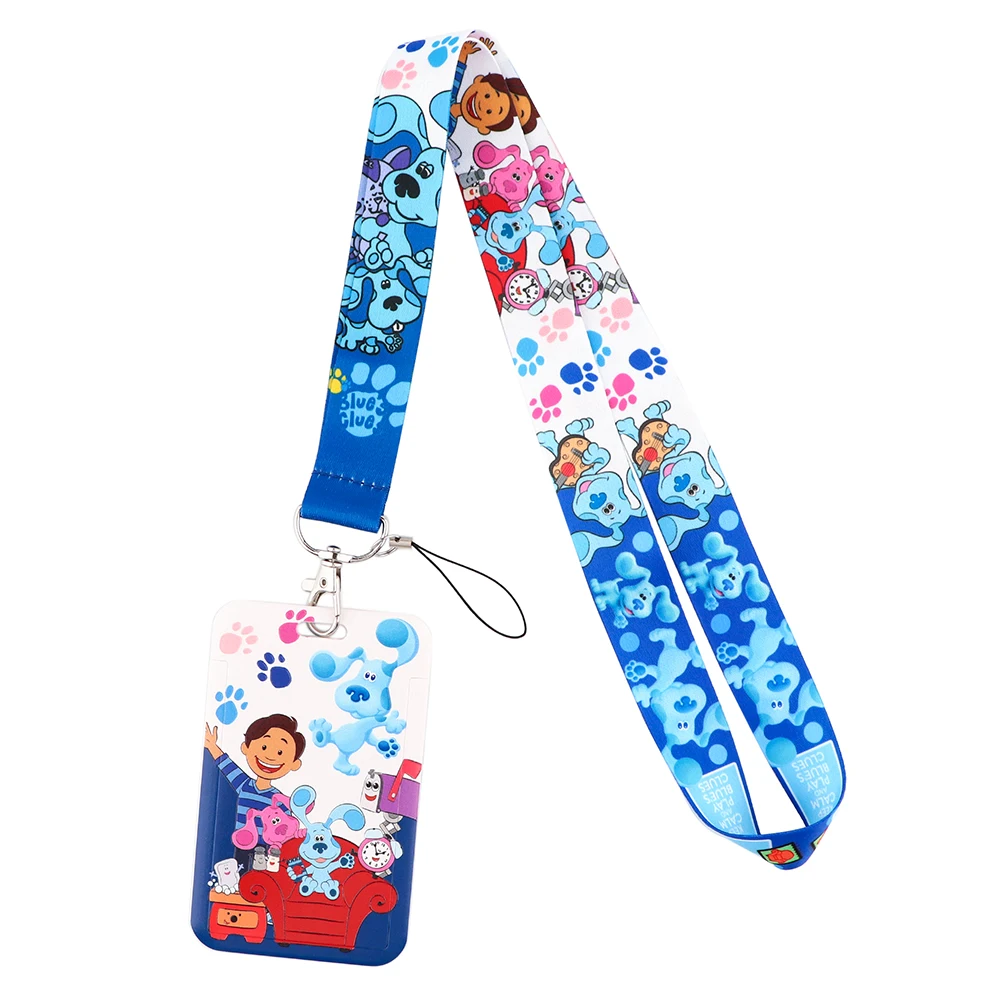 

12pcs/lot E3315 Cartoon Dog Neck Strap Lanyard for key Mobile Phone Straps USB badge holder DIY Hang Rope With PVC Card Holder