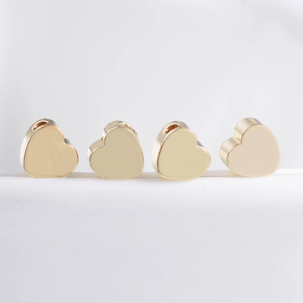 

14K, покрыто настоящим золотым покрытием Цвет сохраняющий 5 мм с подвеской в форме сердца браслет бусины DIY Изготовление, поиск ювелирных изделий Аксессуары