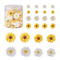 160pcs 9132226mm resin daisy flower flatback cabochons diy scrapbook craft embellishments phone decor jewelry accessories