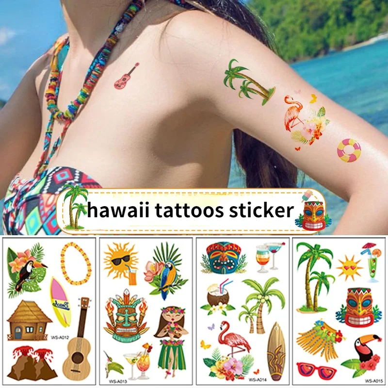 

10 шт., водонепроницаемые Временные татуировки-наклейки на тело