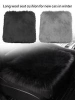 1pc fur car seat cover fiber faux auto seats cushion long plush winter warm seats mats universal for bmw toyota honda pink new