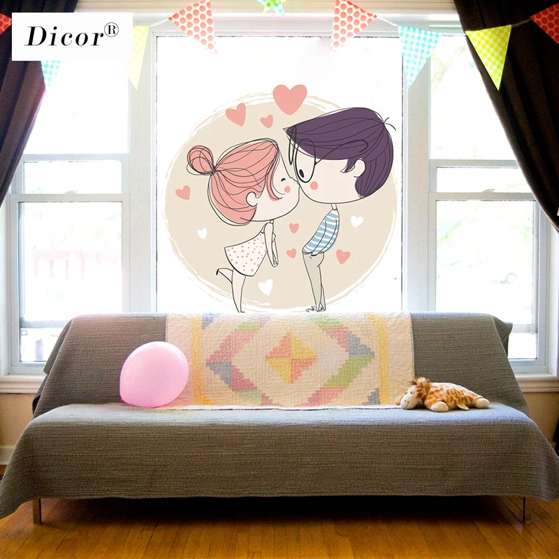 Пользовательские статического цепляться витражная плёнка на стекла окна