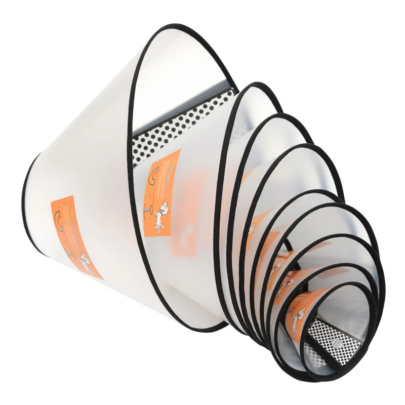 Прозрачный защитный ошейник для собак с конусом предотвращения укусов и кошек