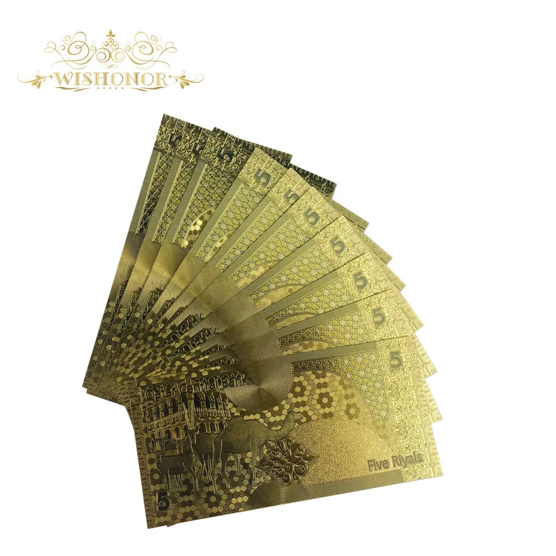 10 шт./лот горячая Распродажа для цветных банкнот Катар 5 в эрияле банкноты 24