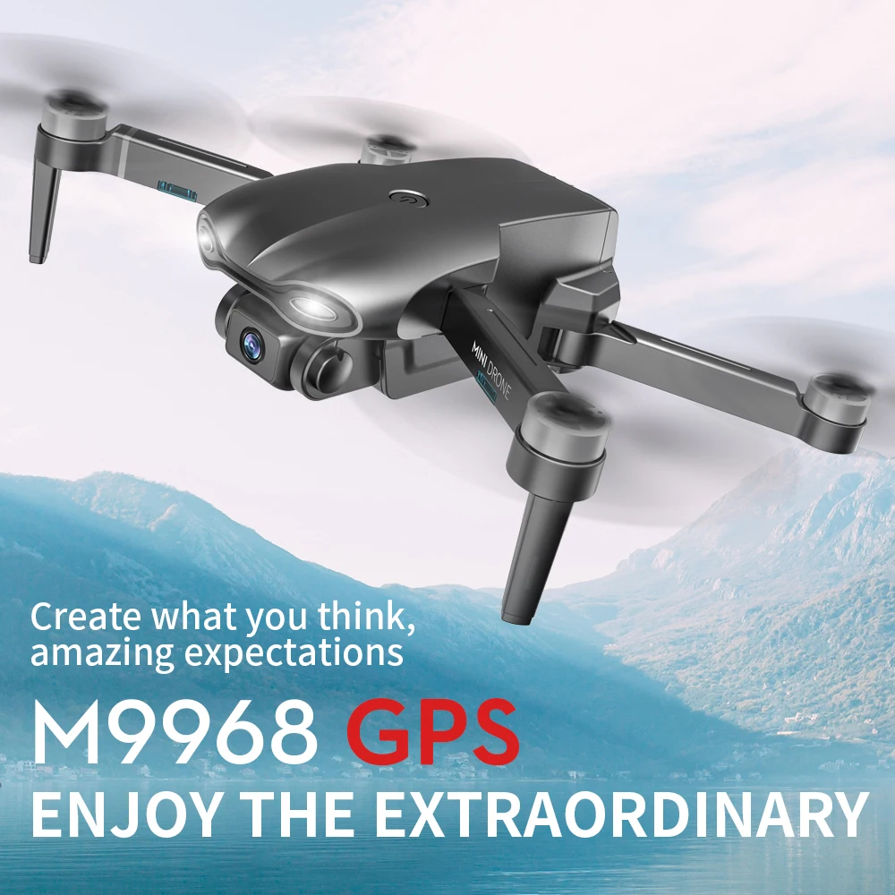 2020 новый m9968 дрон 5g gps wi fi 6k hd мини камера pr