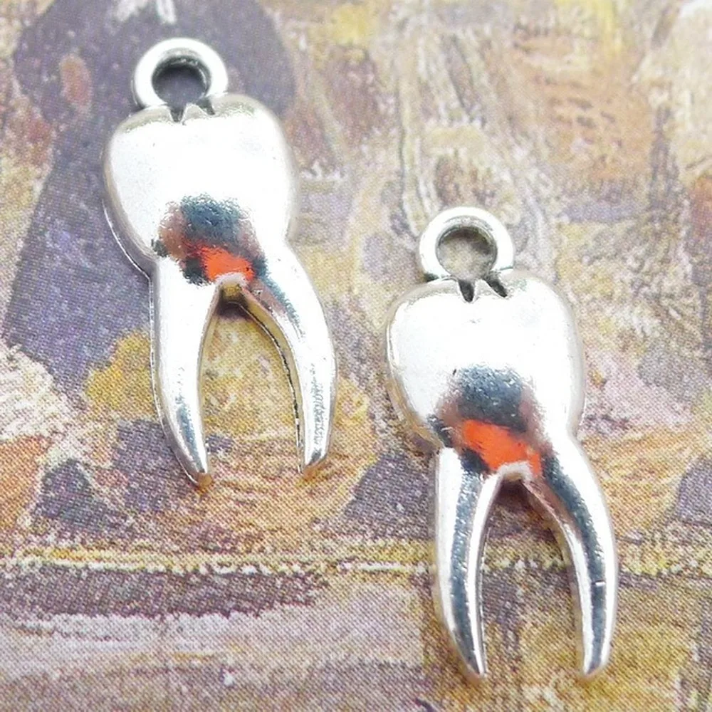 

Подвески для изготовления ювелирных изделий, античный Серебристый, 19 мм x 8 мм, 300 шт.