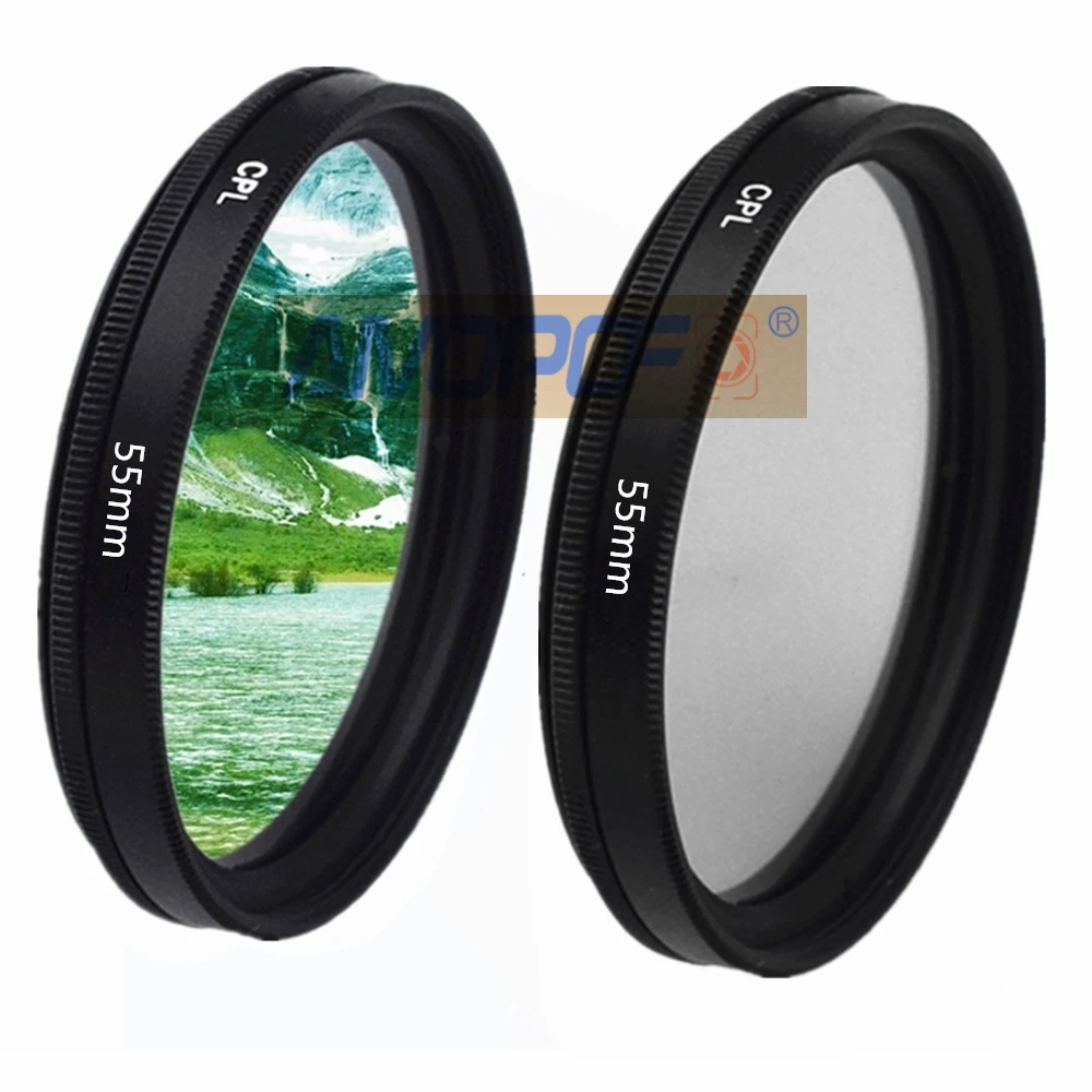 Круговой поляризационный фильтр 37 ~ 105 мм CPL для объектива Canon Nikon Sony + щетка съемки