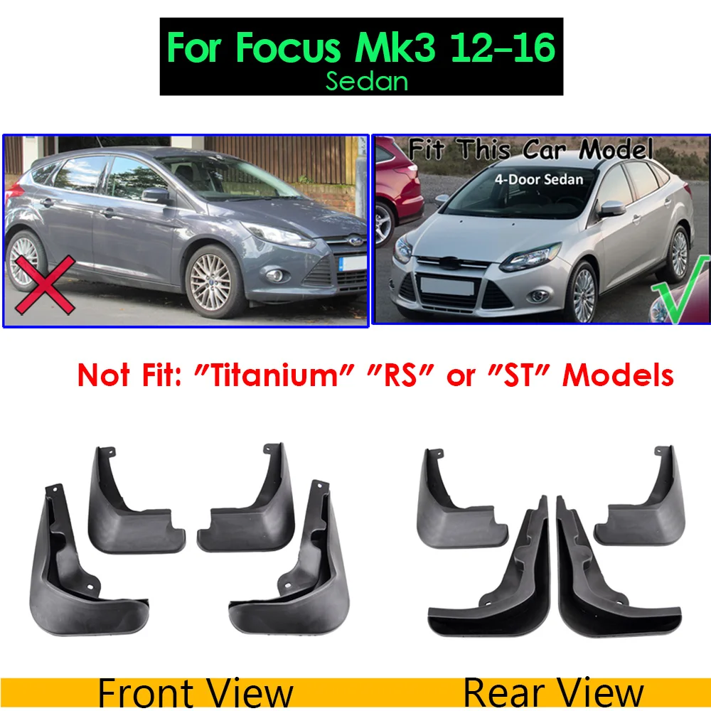 Брызговики для Ford Focus Mk2 Mk2.5 2005-2010 Mk3 2011-2016 Mk4 2 3 4 брызговики седан хэтчбек |