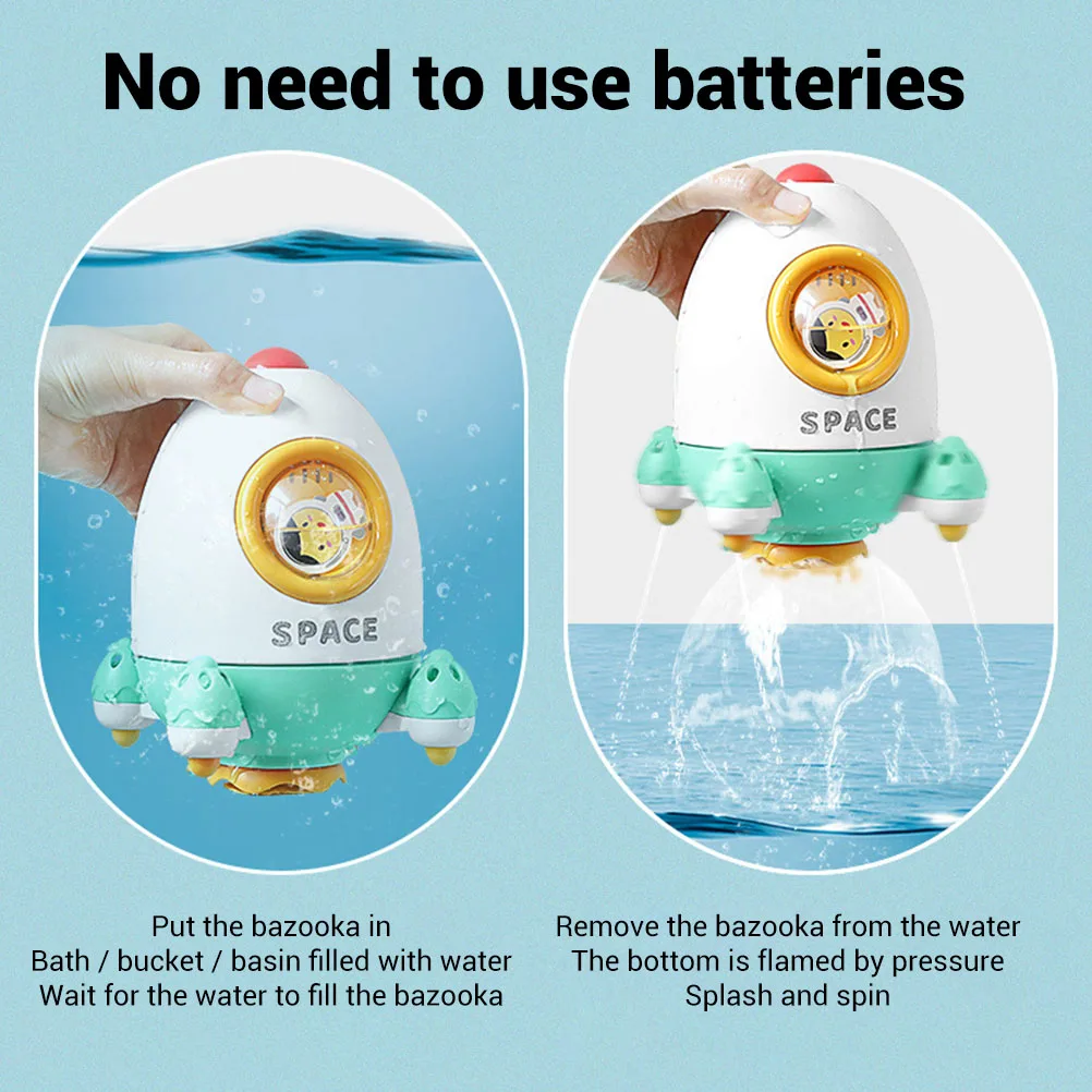 Детские Игрушки для ванны ракетный фонтан с распылителем воды игрушка ванной