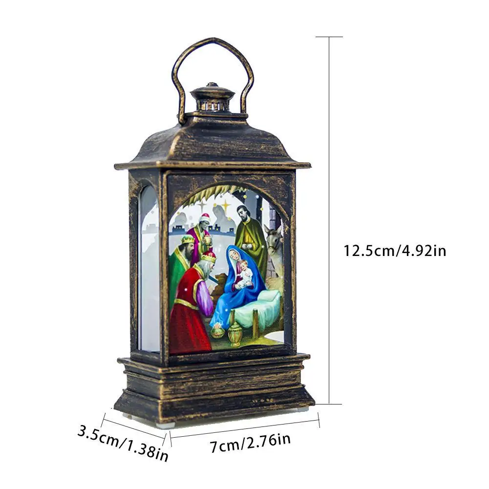 Рождественская декоративная лампа портативные светодиодные фонари праздничные