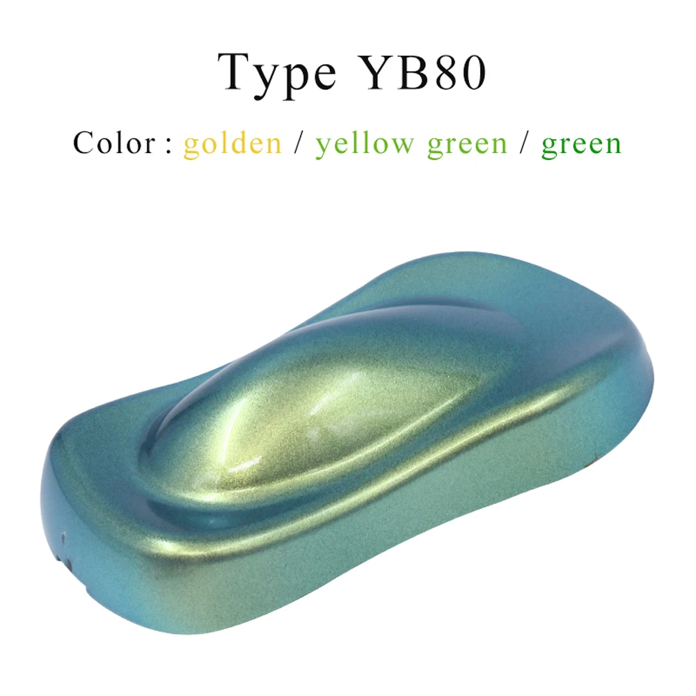 

YB80 Chameleon Pigments Acrylic Paint Powder Coating Chameleon Dye for Cars Arts Crafts Nails Decoration Painting Supplies 100g