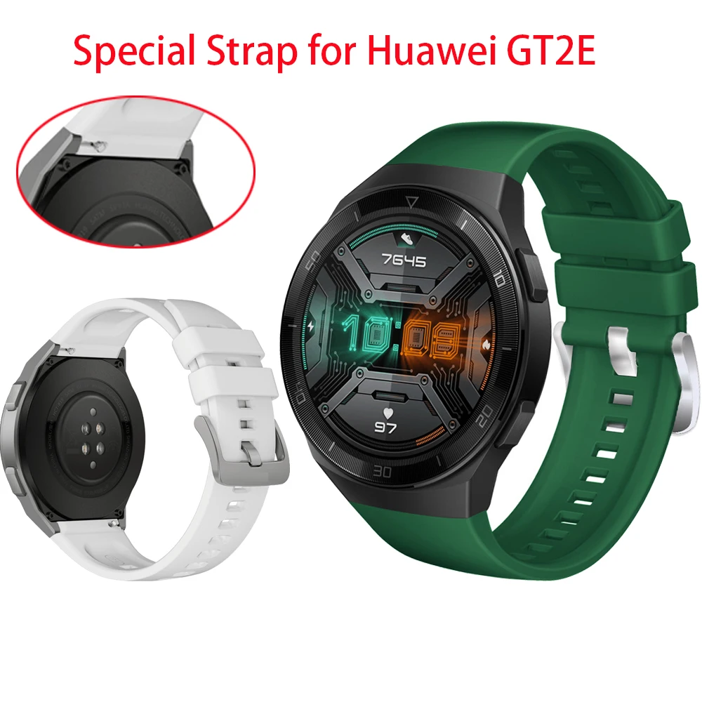 

Ремешок силиконовый для Huawei Watch GT 2e, оригинальный спортивный браслет для Huawei Watch GT 2e, 22 мм
