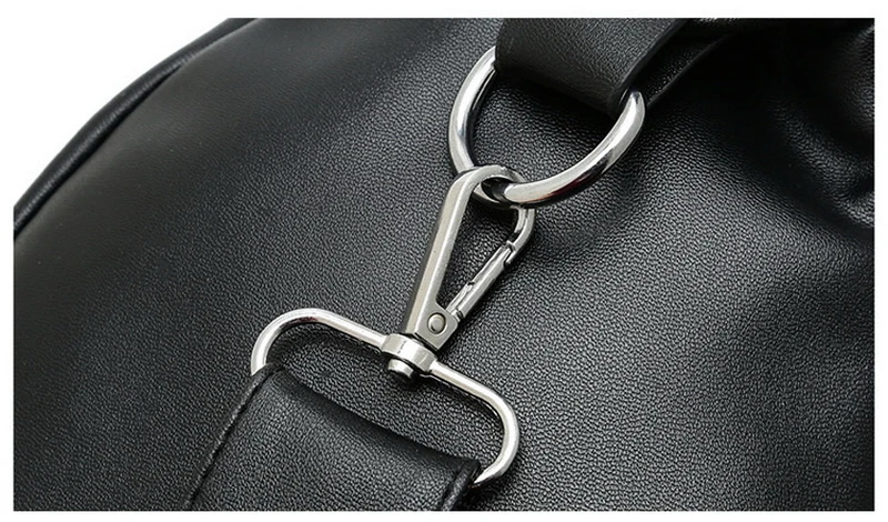 Ansloth Classic Thread Waist Bag For Women Zipper Fanny Pack Lady PU Leather Belt Bag Female Banana Bag Simple Waist Bag HPS569