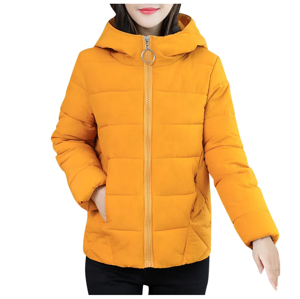 Женские зимние куртки парки 2019 модные толстые теплые топы с длинными рукавами