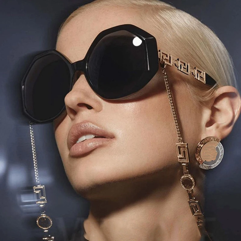 Тренды 2021 винтажные Круглые Солнцезащитные очки женские роскошные брендовые