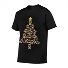 Удивительный Мопс Рождественская елка смешная Рождественская мопса аниме Мужская футболка оверсайз футболка Дешевые вещи корейская одежда