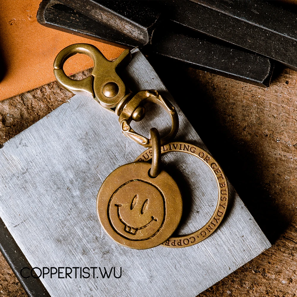 Coppertist. wu Бронзовый узор карабин Омаров застежки Поворотный коготь крюк брелок подвеска